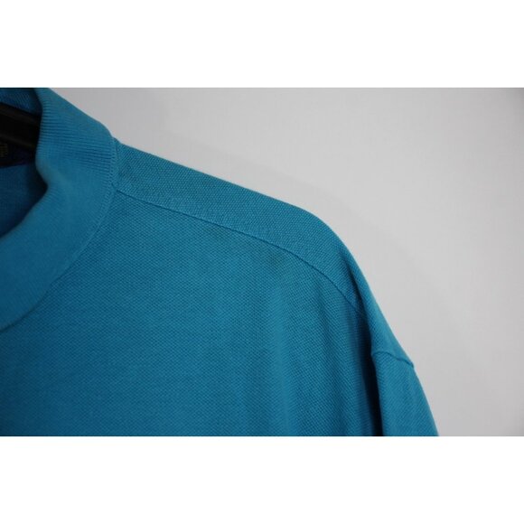 Polo Ralph Lauren Mens 2XL Embroidered Big Pony Crest Spell Out Polo Shirt M1068 - Picture 3 of 8